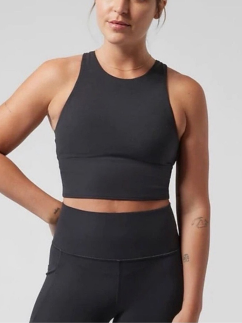 Athleta Black Conscious Crop XS